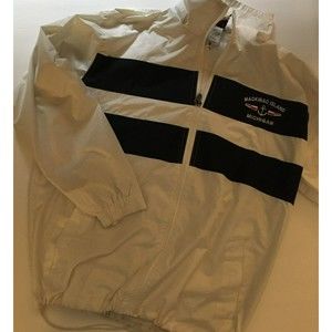 Mens dimco Mackinac island Windbreaker Hooded jacket Size M